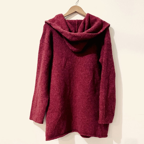 NWT Peruvian Connection Kotzebue Alpaca Blanket Cardigan Coat w/ Hood, Pockets - Picture 6 of 8